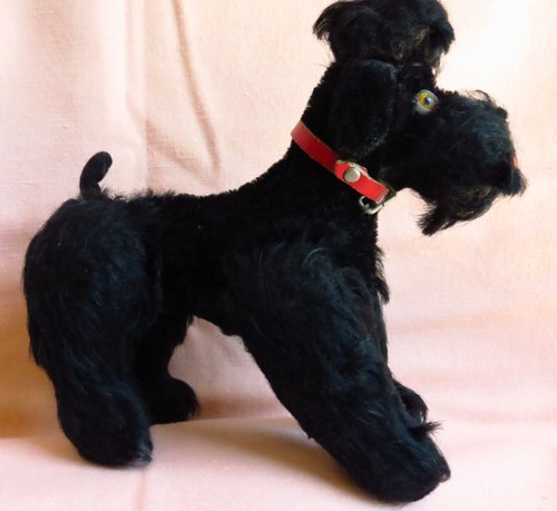 Vintage steiff black poodle - vintage,